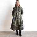 Cotton Corduroy Shirt Dress by Orientique - Tropical Jungle - 71605