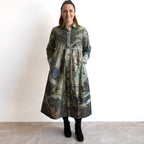 Cotton Corduroy Shirt Dress by Orientique - Tropical Jungle - 71605
