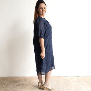 Cotton Gauze Layered Shift Dress by Orientique Australia - 51908