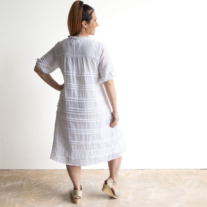 Cotton Gauze Layered Shift Dress by Orientique Australia - 51908