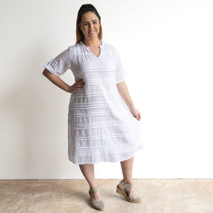 Cotton Gauze Layered Shift Dress by Orientique Australia - 51908
