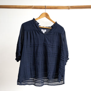Cotton Gauze Layered Blouse by Orientique Australia - 52708
