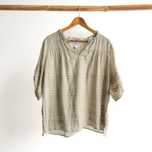 Cotton Gauze Layered Blouse by Orientique Australia - 52708