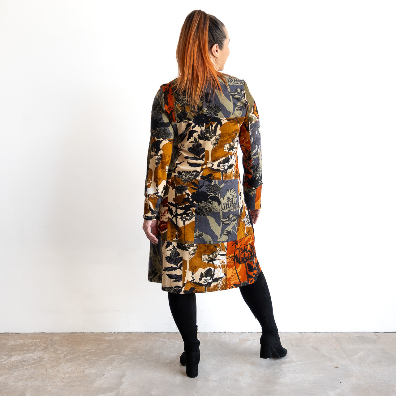 Cotton Jersey Panel Dress by Orientique - Dagomba - 31044