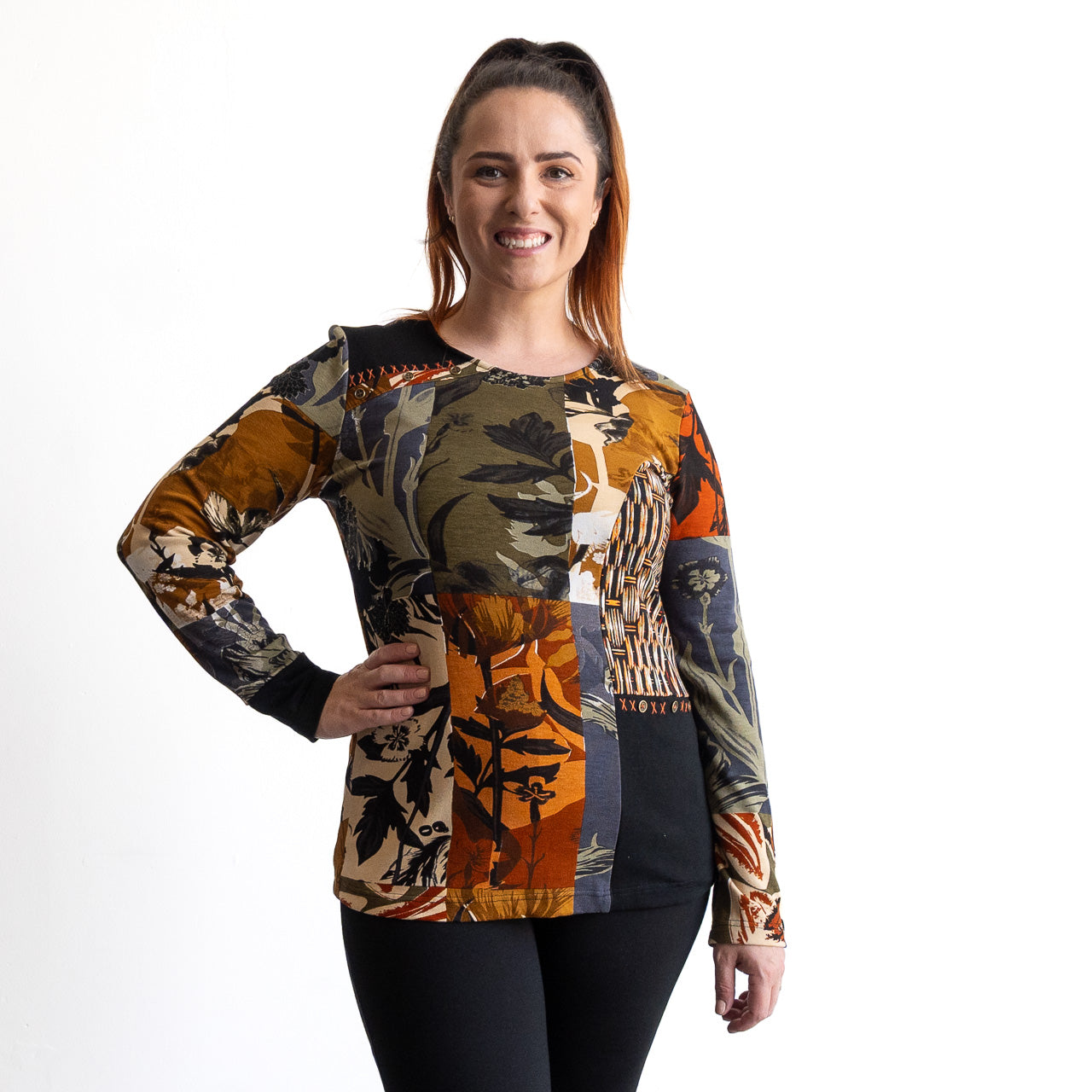 Cotton Jersey Winter T-Shirt by Orientique - Dagomba - 32464