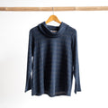 Cotton Knit Cowl Neck Top by Orientique - Maluku - 23121A