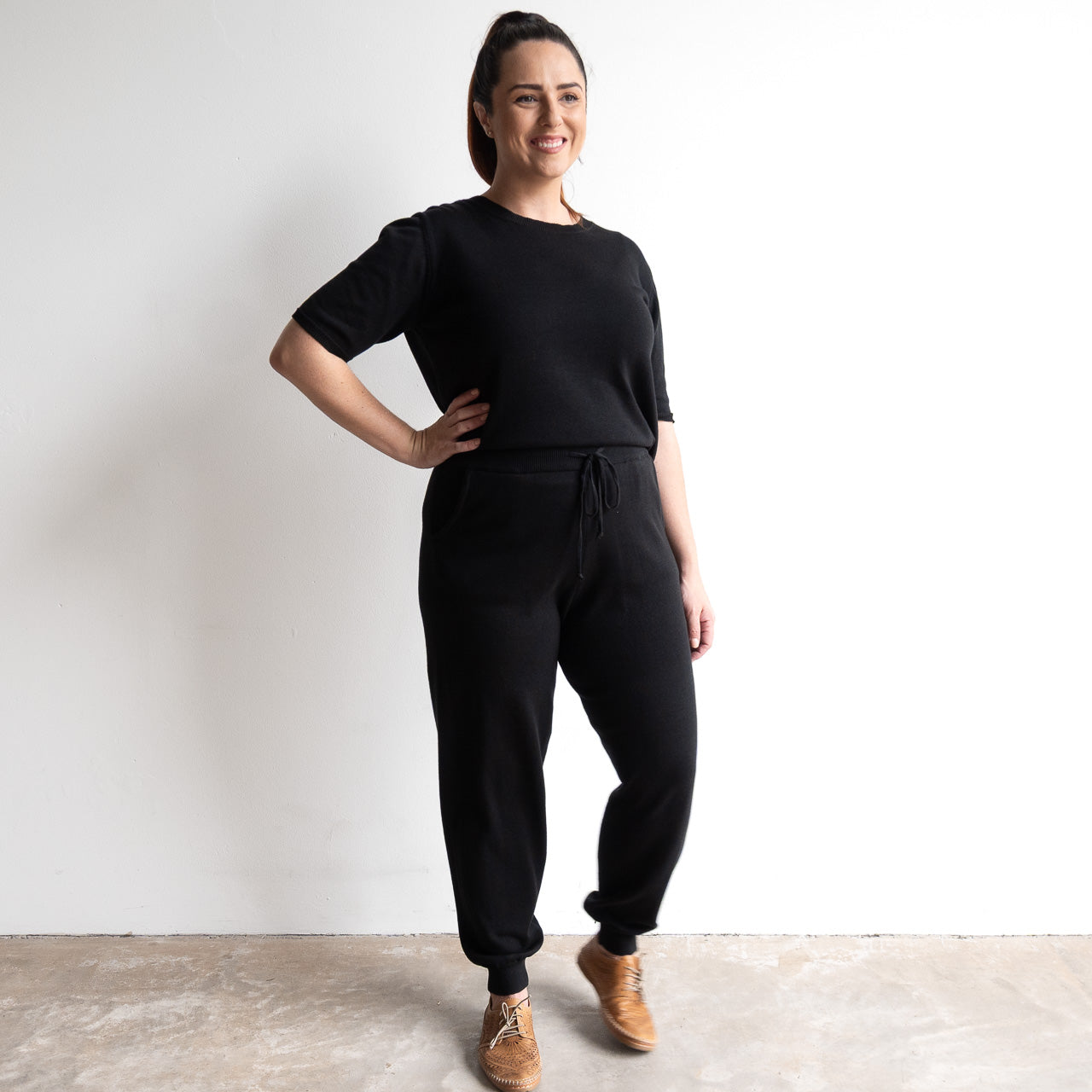 Organic Cotton Knit Jogger Pant by Orientique - 1343