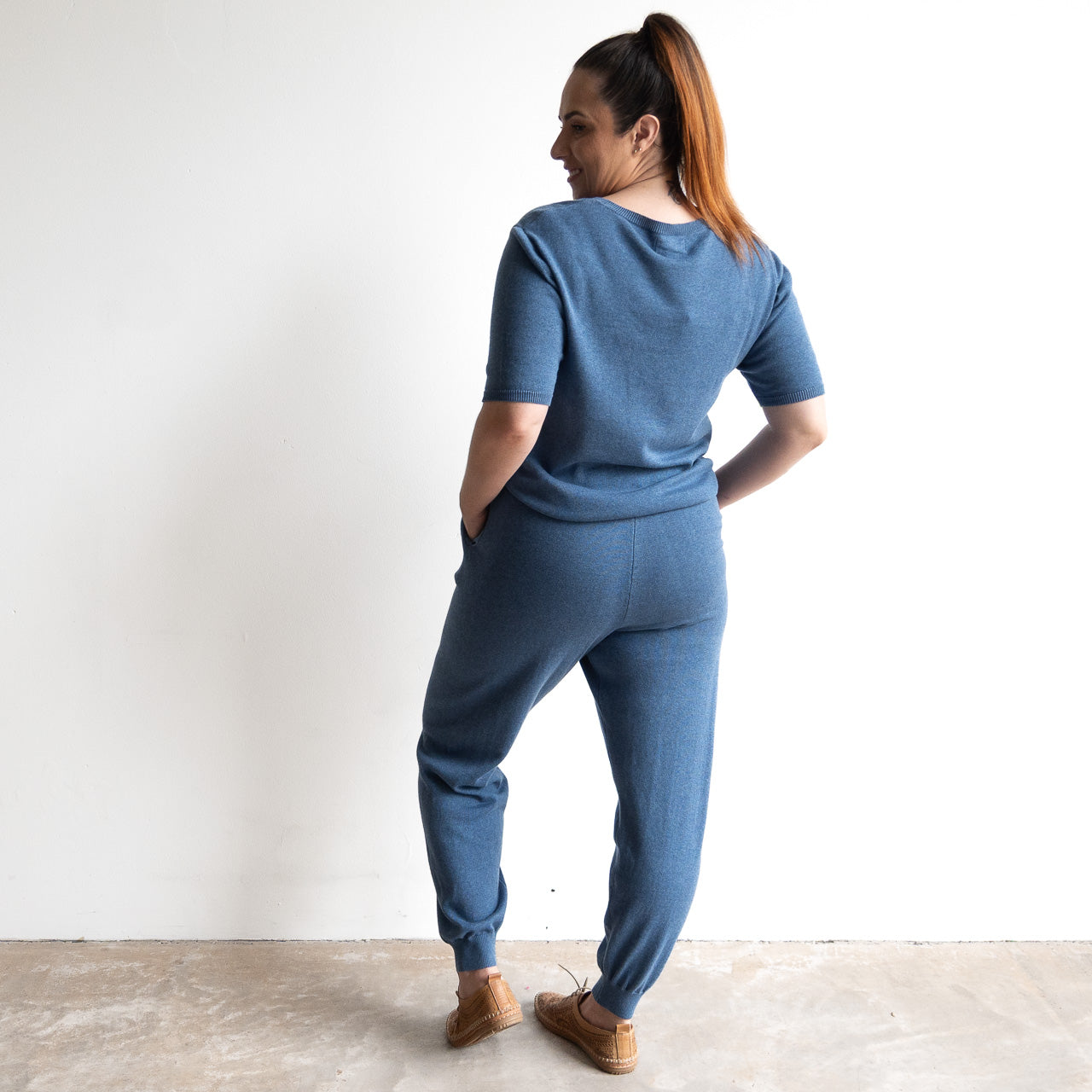 Organic Cotton Knit Jogger Pant by Orientique - 1343