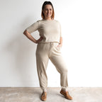 Organic Cotton Knit Jogger Pant by Orientique - 1343