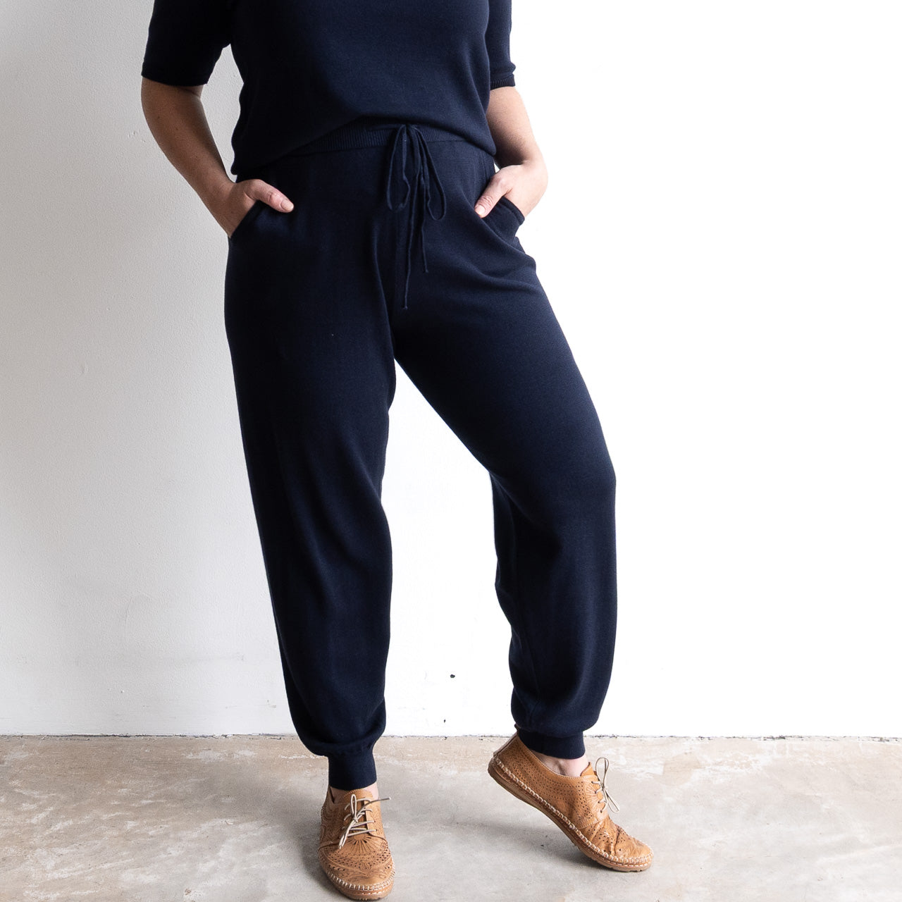 Organic Cotton Knit Jogger Pant by Orientique - 1343
