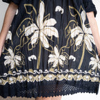 Cotton Lace Hem Tunic Dress - Seaside Navy