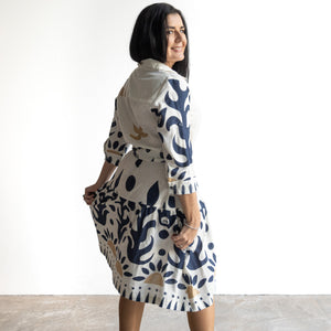 Cotton Shirt Dress by Orientique Australia - Nazca - 40194