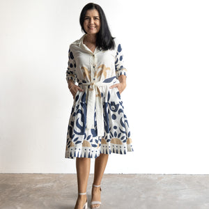Cotton Shirt Dress by Orientique Australia - Nazca - 40194