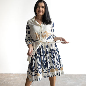 Cotton Shirt Dress by Orientique Australia - Nazca - 40194