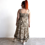 Drop Waist Cotton Sundress - Loumarin - 40322