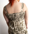 Drop Waist Cotton Sundress - Loumarin - 40322
