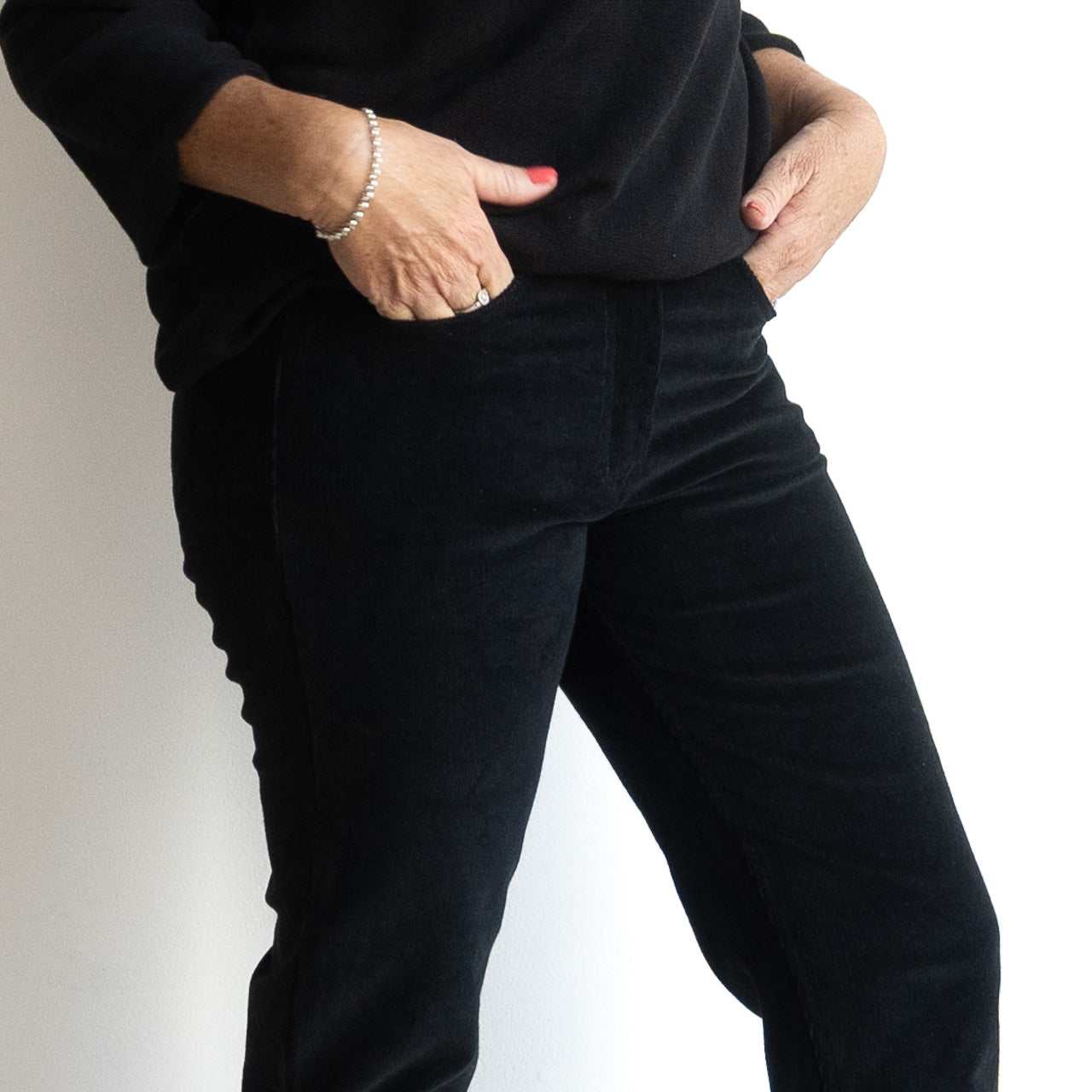 Cotton Corduroy Stretch Jeans by Orientique - 2698