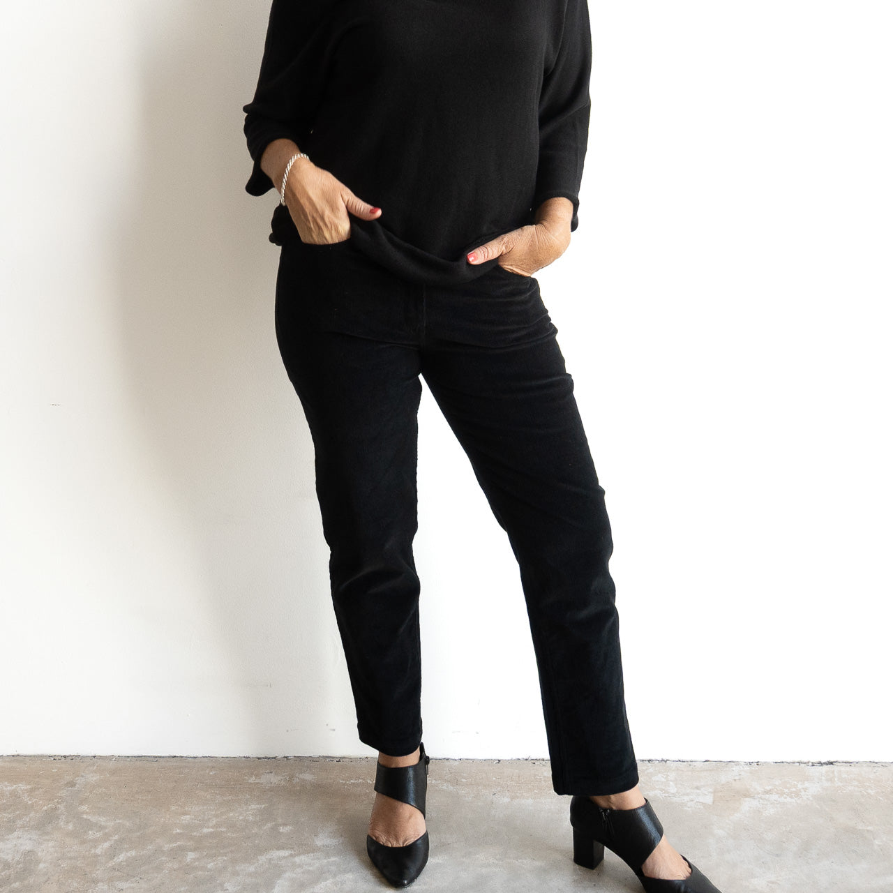 Cotton Corduroy Stretch Jeans by Orientique - 2698