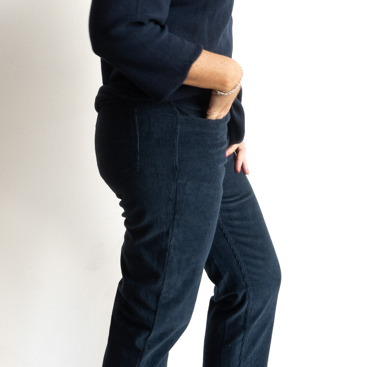 Cotton Corduroy Stretch Jeans by Orientique - 2698