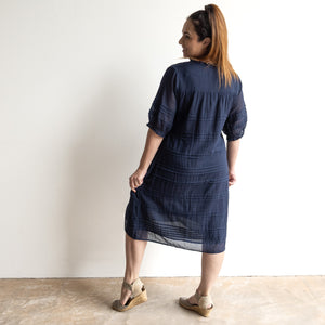 Cotton Gauze Layered Shift Dress by Orientique Australia - 51908