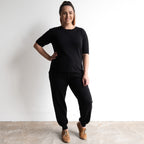 Organic Cotton Knit Short Sleeved Top by Orientique - 1344