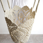 Crochet Weave Basket Tote