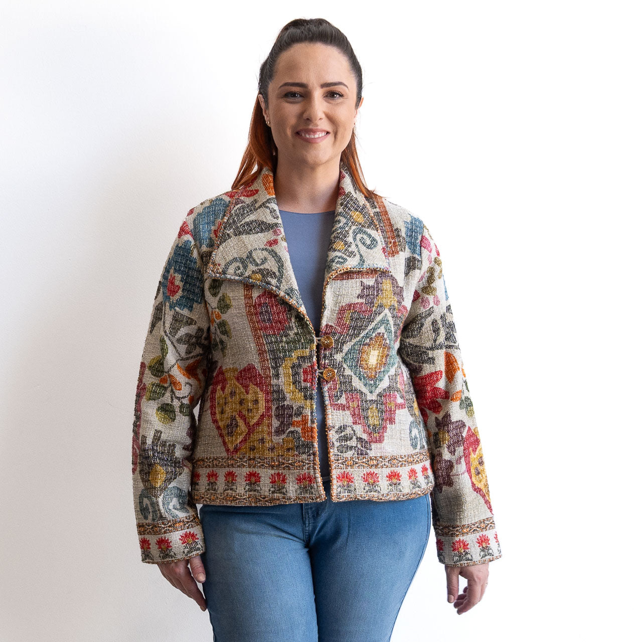 Cropped Gallery Jacket by Escape - Chateau Eza - 32502