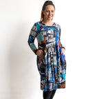 Curves Cotton Knit Dress by Orientique - Porto - 21483