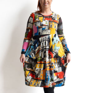 Curves Cotton Knit Dress by Orientique - Porto - 21483