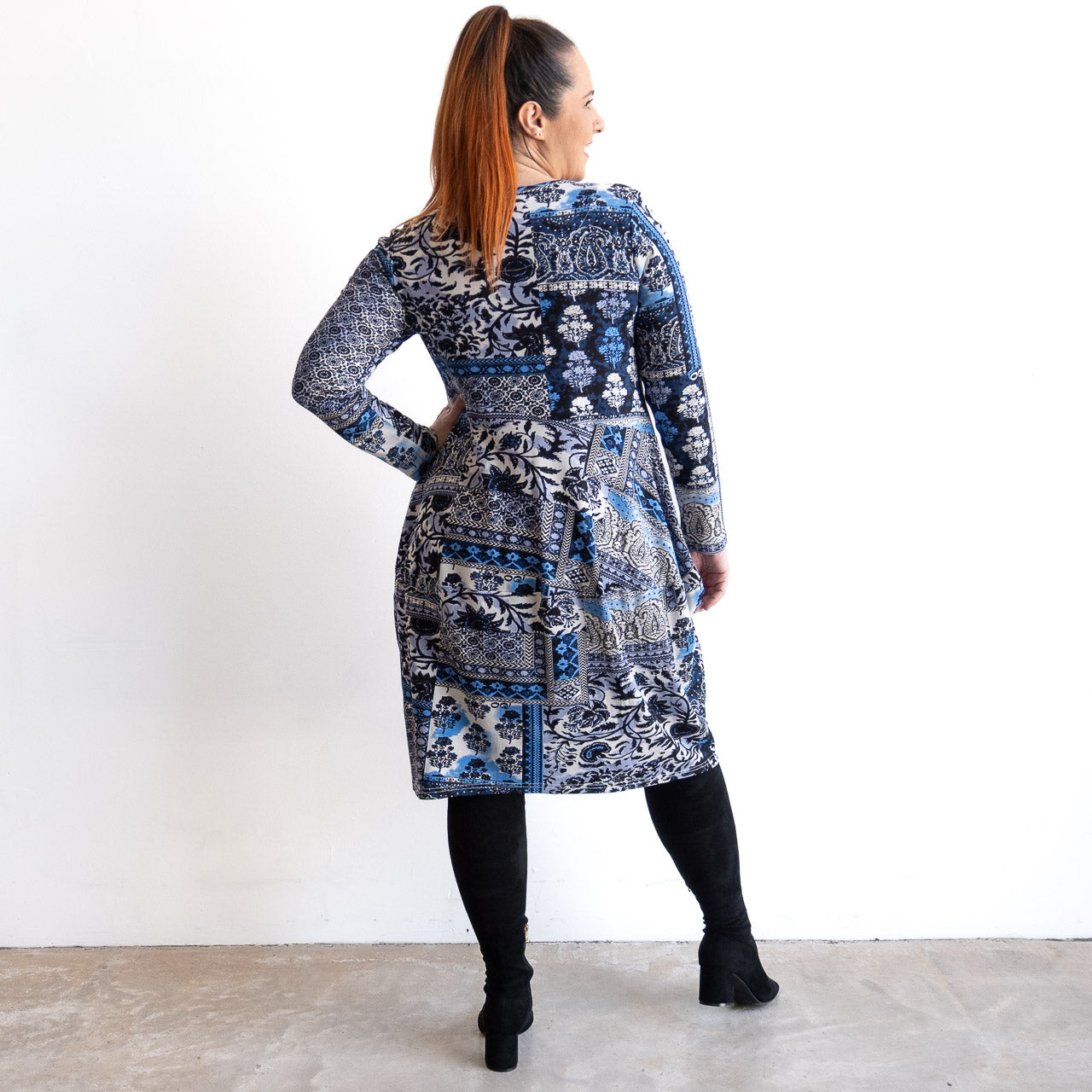 Curves Jersey Dress by Orientique - Bhadoi - 92185