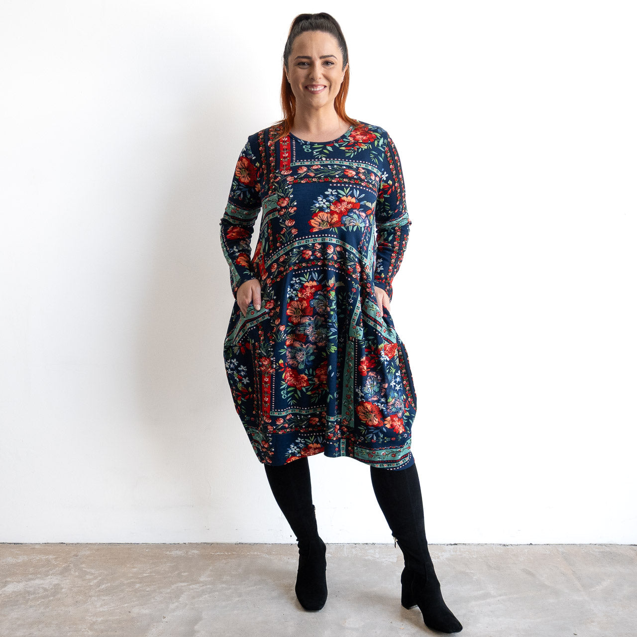 Curves Jersey Dress by Orientique - Ivanova - 91282