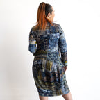 Curves Jersey Dress with Cowl Neck by Orientique Australia - Isfahan - 31049