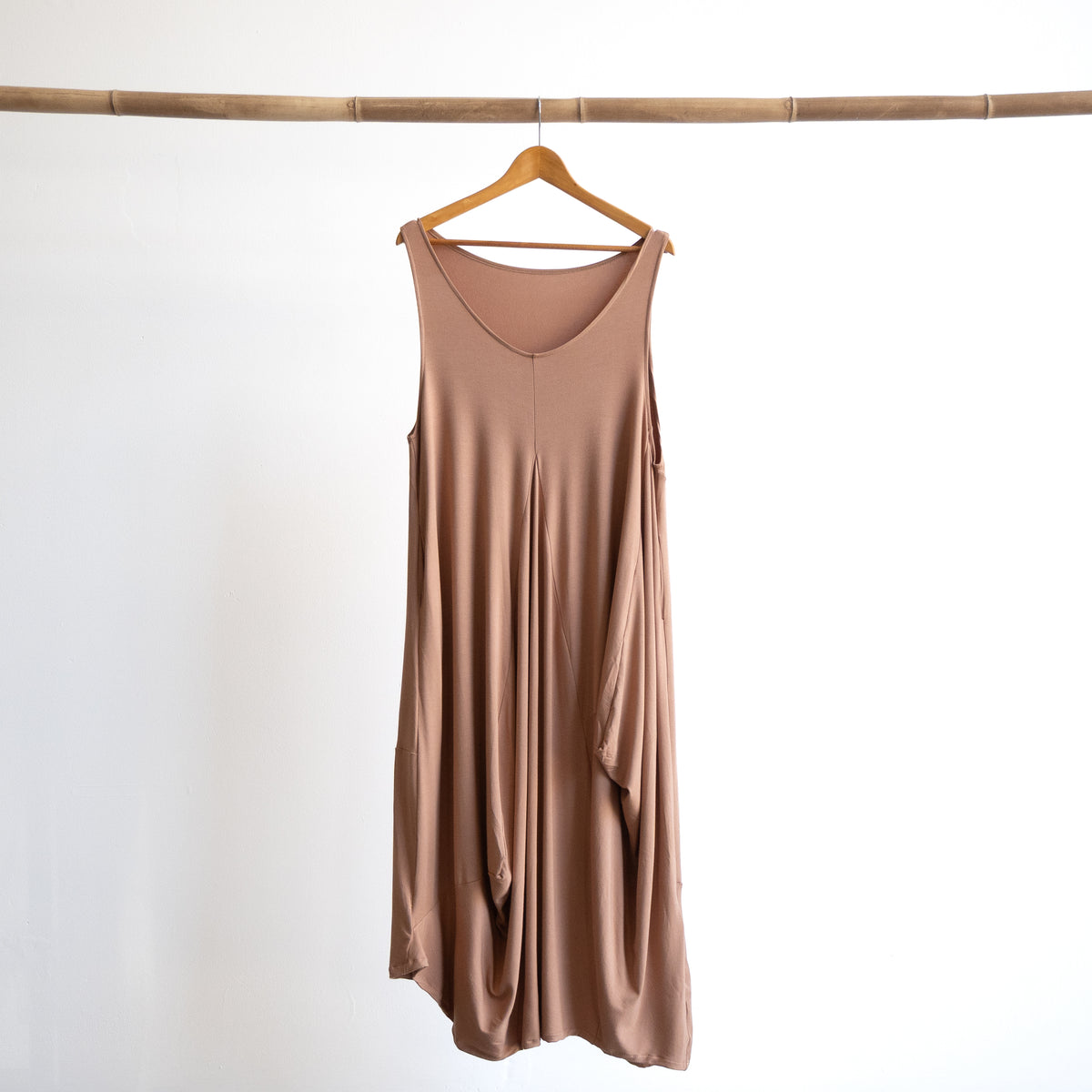 Bamboo Layering Maxi Dress by KOBOMO