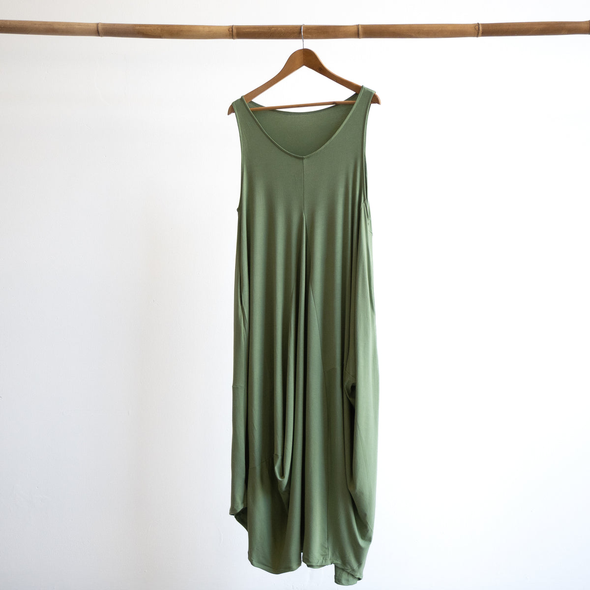Bamboo Layering Maxi Dress by KOBOMO