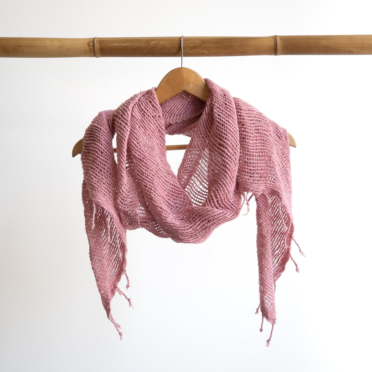 Natural Cotton Weave Scarf
