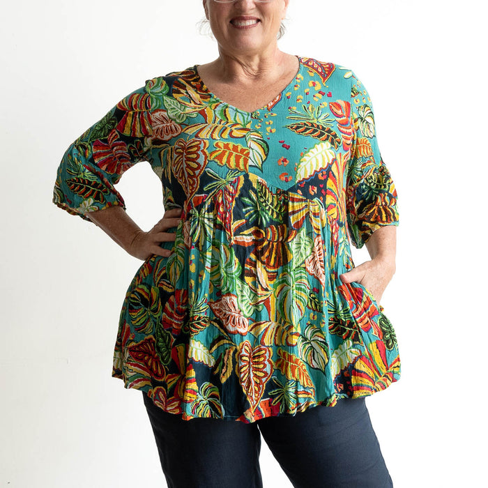 Peak and Pockets Top by Orientique Australia - Calibishe - 32343