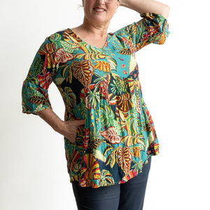 Peak and Pockets Top by Orientique Australia - Calibishe - 32343