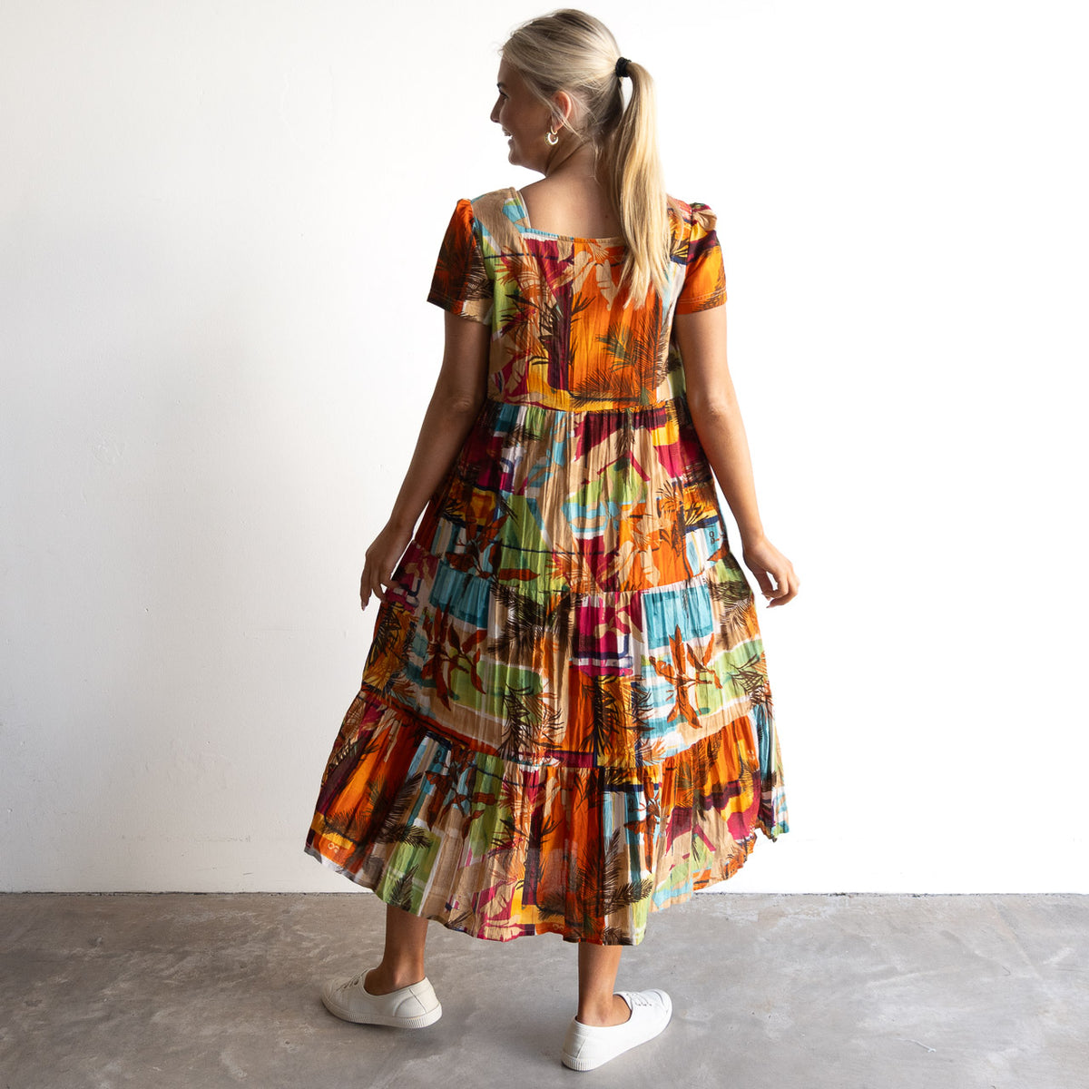 Destiny Tiered Midi Dress - Perpignan - 71008