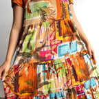 Destiny Tiered Midi Dress - Perpignan - 71008
