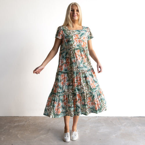 Destiny Tiered Midi Dress - St Michiel - 21841
