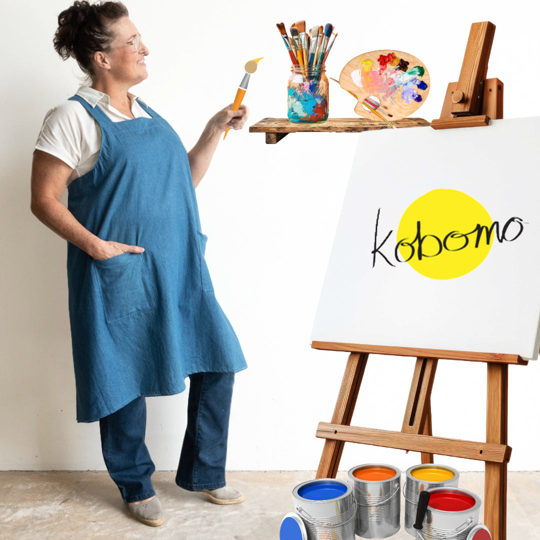 Do It All Denim Apron by KOBOMO