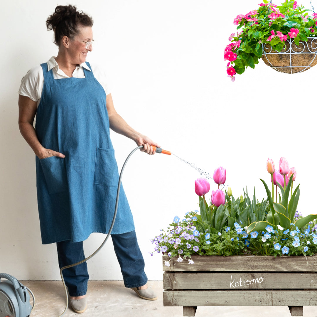 Do It All Denim Apron by KOBOMO