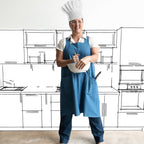 Do It All Denim Apron by KOBOMO