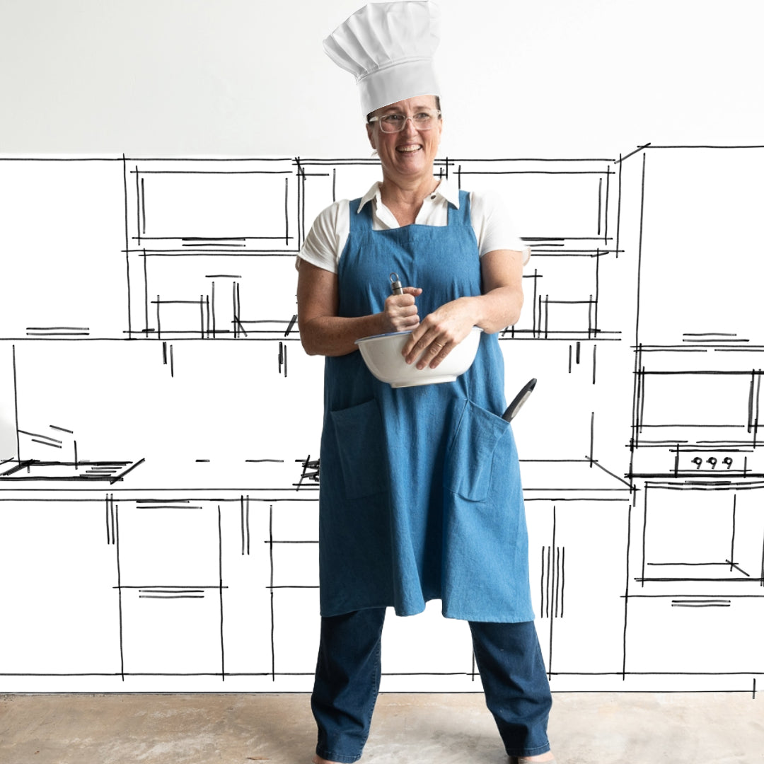 Do It All Denim Apron by KOBOMO