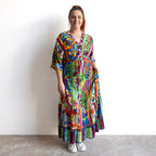 Drawstring Layer Maxi Dress - Bonnieux - 30256