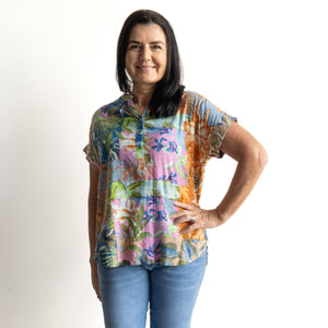 Drifter Short Sleeve Top by Orientique Australia - Miramar - 82215