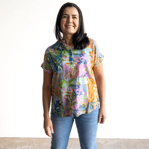 Drifter Short Sleeve Top by Orientique Australia - Miramar - 82215