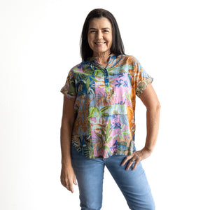 Drifter Short Sleeve Top by Orientique Australia - Miramar - 82215