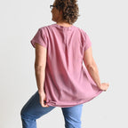 Easy Fit Cotton Cap Sleeve Tunic Top -  KOBOMO