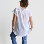 Easy Fit Cotton Cap Sleeve Tunic Top -  KOBOMO